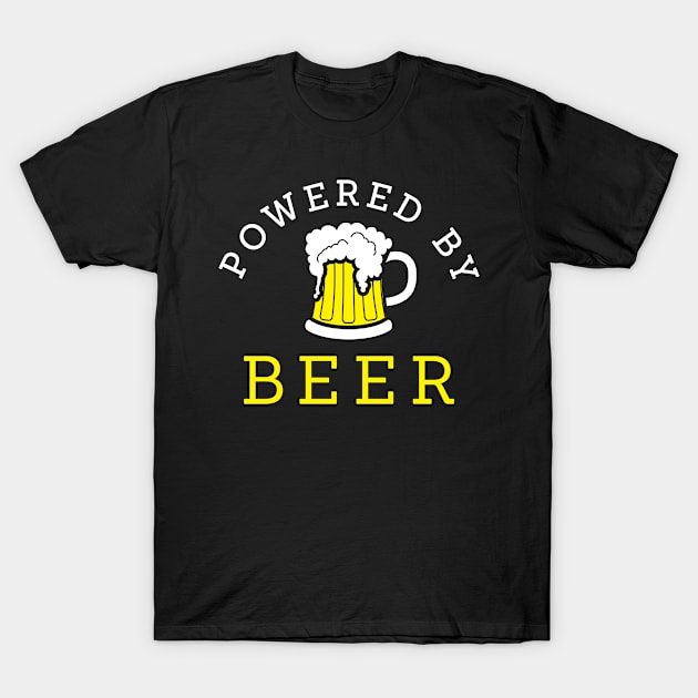 Powered by beer T-Shirt by Florin Tenica